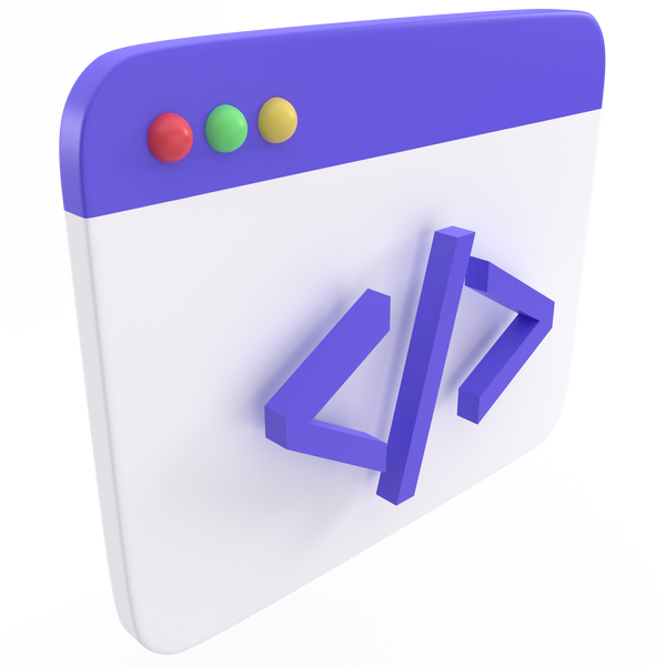 3d coding illustration
