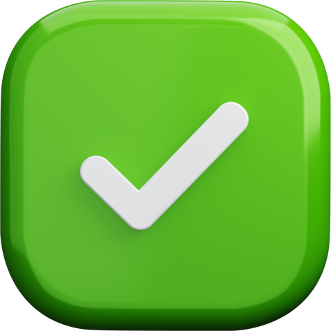 Approve 3D Glass Button