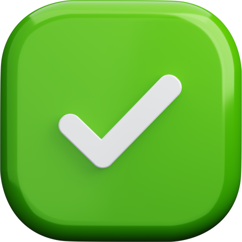 Approve 3D Glass Button